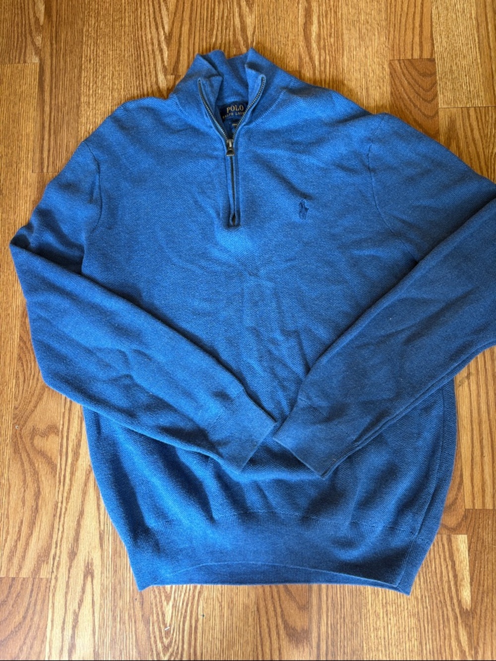 Polo by Ralph Lauren Royal Blue Quarter-Zip Sweater